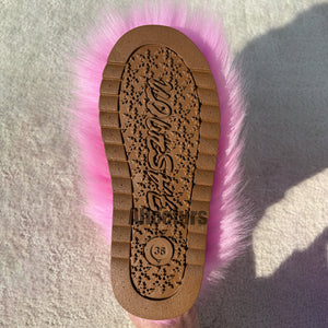 cute faux fur boots for for toddlers and little girls in pink 6 Alicefurs