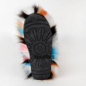 faux fur boots with matching headband and purse for women 11 Alicefurs