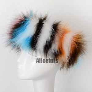 faux fur boots with matching headband and purse for women 9 Alicefurs