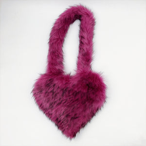 faux fur heart bag large fluffy tote purse for women in fuchsia_ac714dd6 52d4 42c3 be42 5f3187f3e5ab Alicefurs