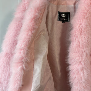 fluffy-faux-fur-jacket-with-bell-sleeves-for-women-in-pink-8 - Alicefurs