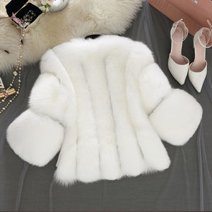 fluffy-faux-fur-jacket-with-bell-sleeves-for-women-in-white-1 - Alicefurs
