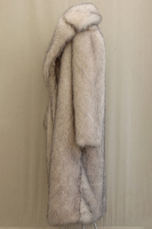 mens faux fur coat long white overcoat 4 Alicefurs