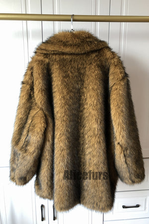 oversized faux fur coat fluffy mid length overcoat for women 15 Alicefurs