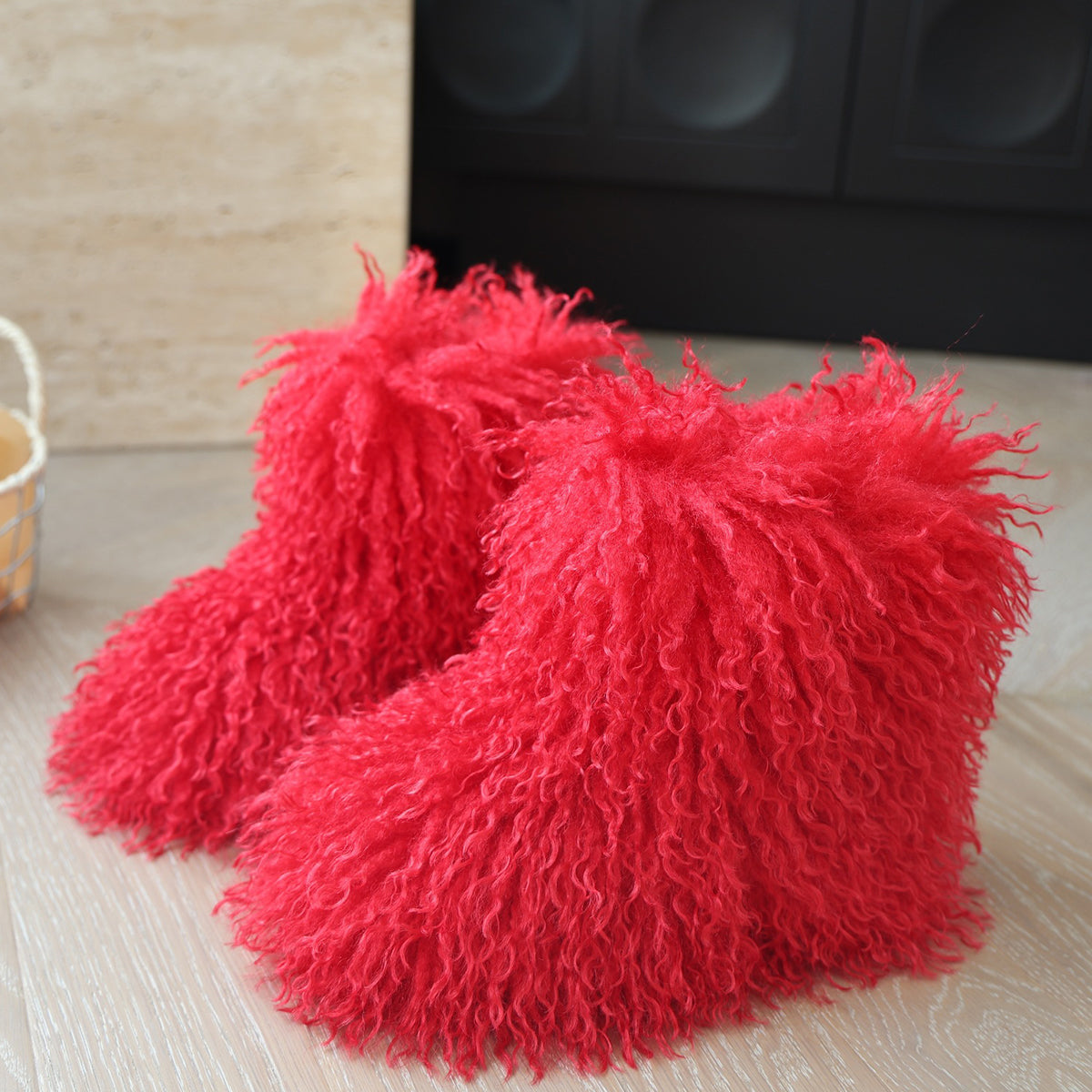 Shaggy Faux Mongolian Fur Boots for Toddlers and Little Girls