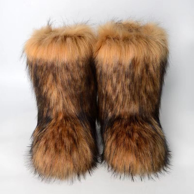 Ankle & Mid-Calf Fur Boots