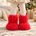 Shaggy Faux Mongolian Fur Boots for Toddlers and Little Girls