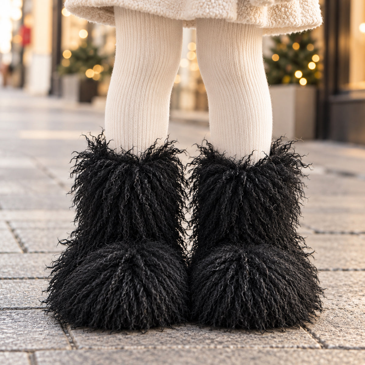 Shaggy Fur Boots for Toddlers and Little Kids