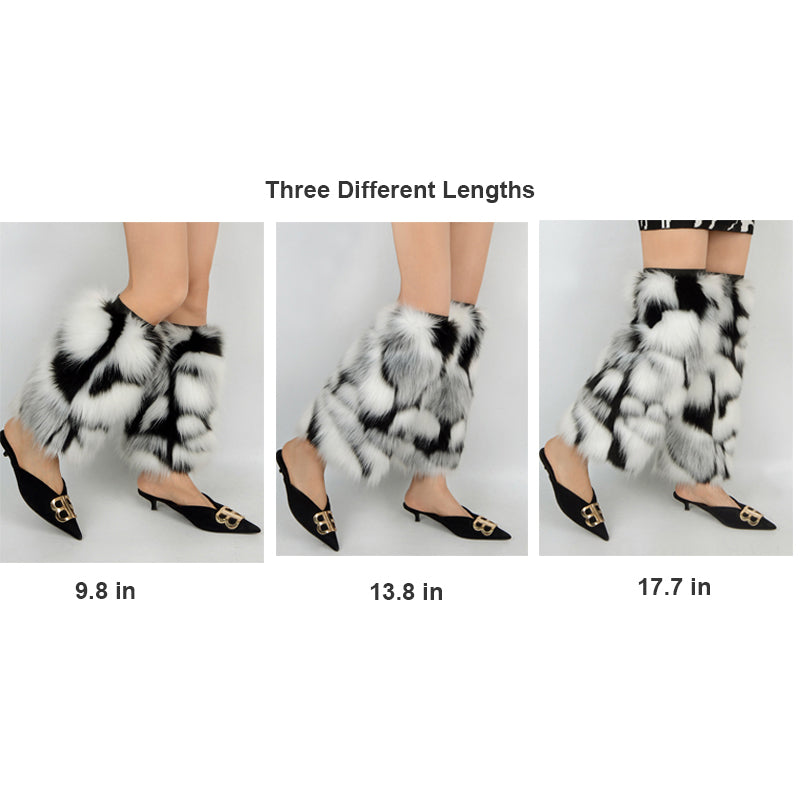 Fluffy Leg Warmers Winter Boots Cover for Women