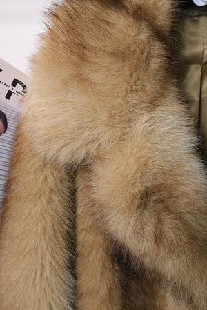 brown faux fur coat lapel collar short fluffy jacket for women 9 Alicefurs