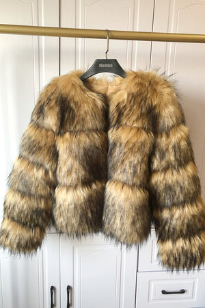 brown faux fur jacket winter puffy short coat for women 13_a265037e 4553 46dd 86ed 22e2bfe85041 Alicefurs