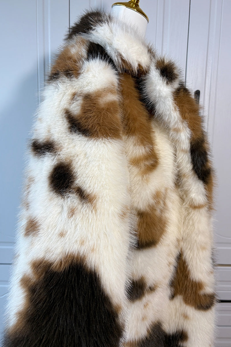 cow print fur coat long winter fuzzy overcoat for women 10 Alicefurs