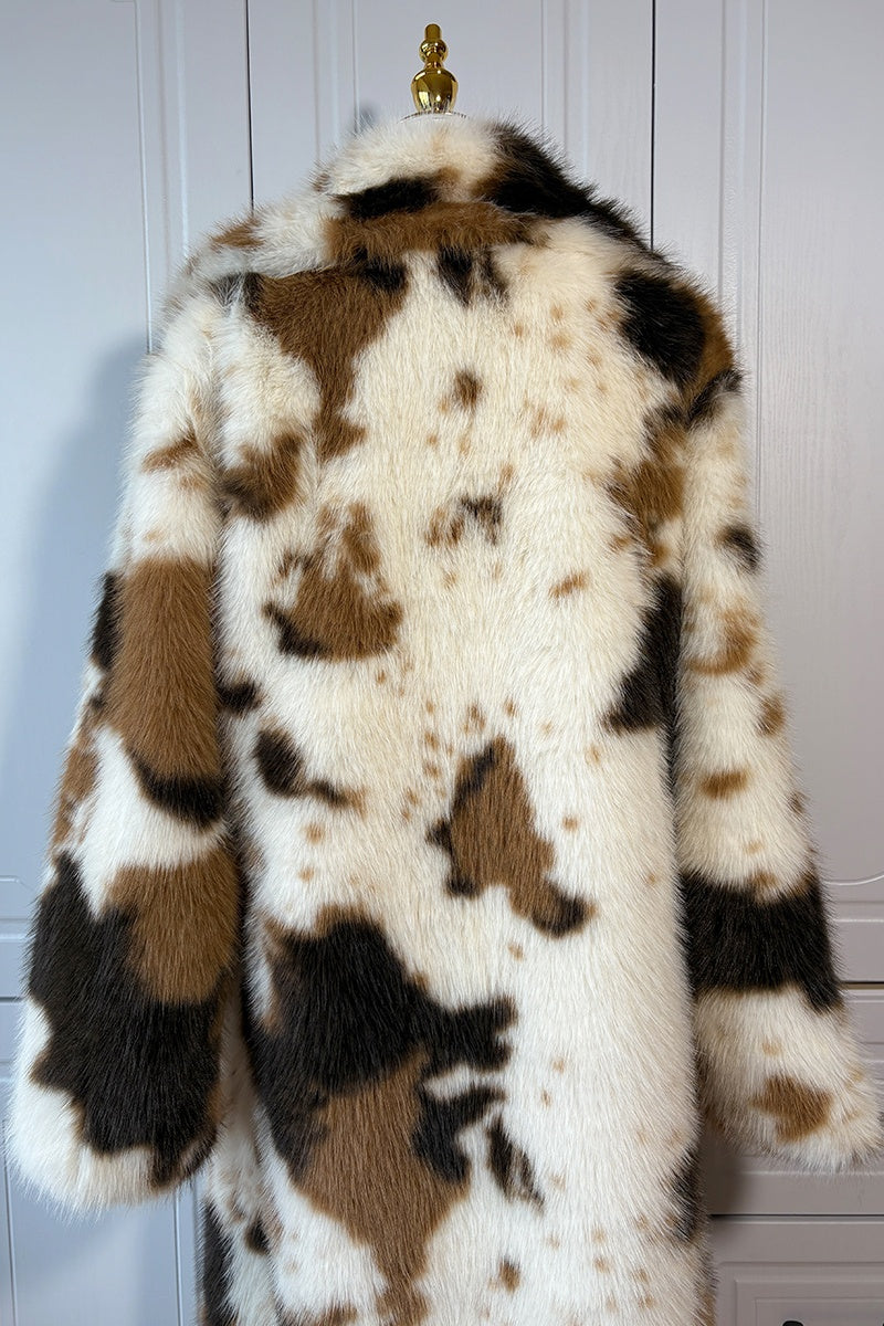 cow print fur coat long winter fuzzy overcoat for women 11 Alicefurs