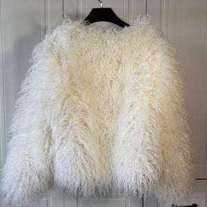 curly shearling jacket short faux fur outerwear for women in white 6_0c1d8cef 544c 47fa 8c27 72b72945dd58 Alicefurs