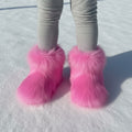 cute faux fur boots for for toddlers and little girls in pink 8 Alicefurs