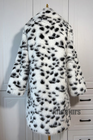 dalmatian coat winter long faux fur overcoat for women 10 Alicefurs