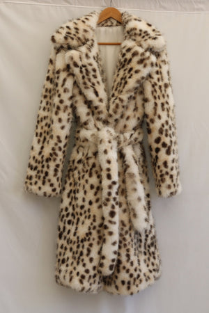 dalmatian fur coat brownish belted long overcoat for women 6 Alicefurs