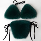 Faux Fur Bikinis in One Size