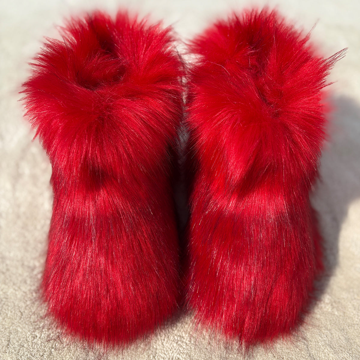 Faux Fur Boots Winter Warm Fluffy Boots for Toddlers and Little Girls