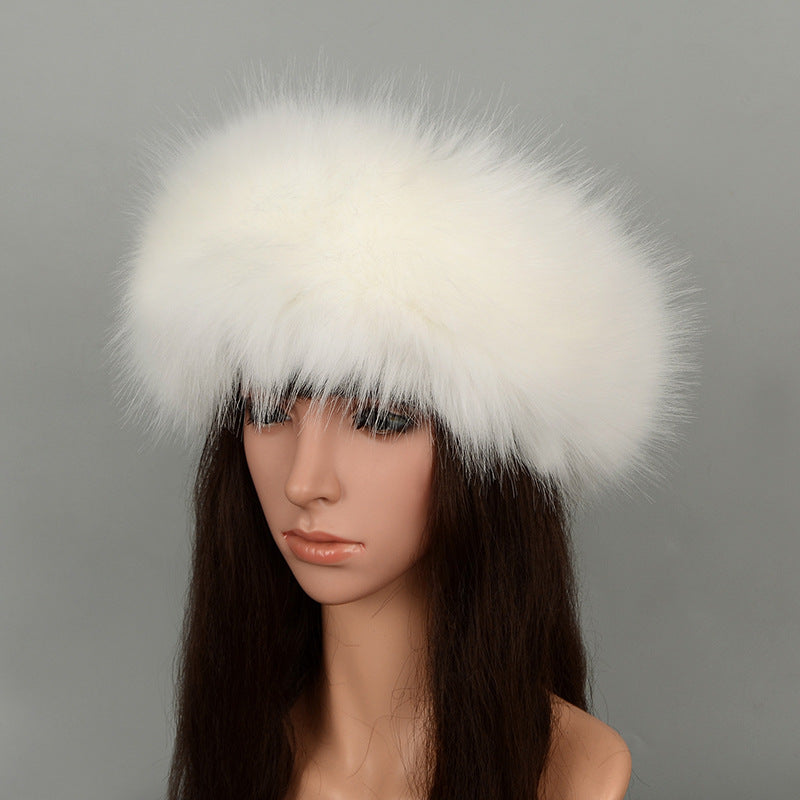 Faux Fur Headband Winter Fluffy Hat for Women