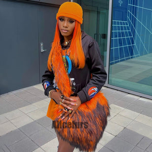 faux fur heart bag large fluffy tote purse for women in orange 2_759343f3 9994 4a13 a6ce 434139a78841 Alicefurs