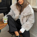 faux fur jacket with shawl collar winter short outwear for women in light beige 5_aecd68b7 d431 42cf 8548 9b3941420148 Alicefurs