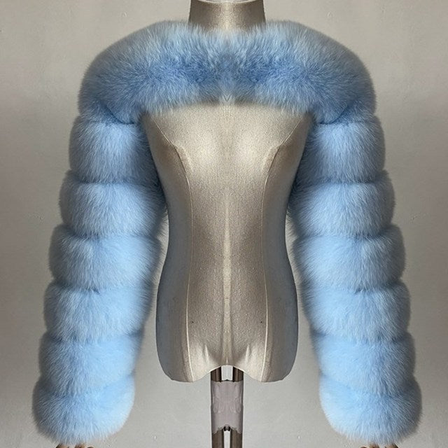 Faux Fur Sleeves Evening Furry Shrugs for Women