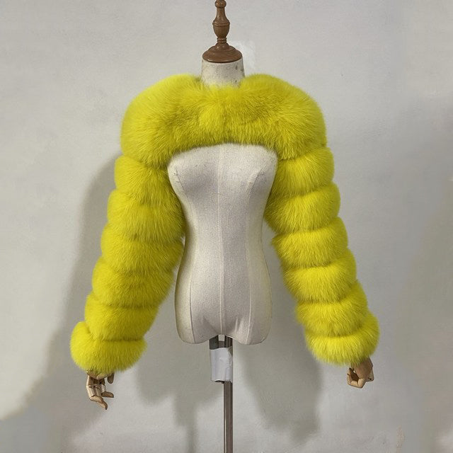 Faux Fur Sleeves Evening Furry Shrugs for Women