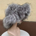 floppy faux fur hat for women in gray Alicefurs