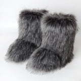 Fluffy Faux Fur Boots for Women