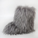 Fluffy Faux Fur Boots for Women