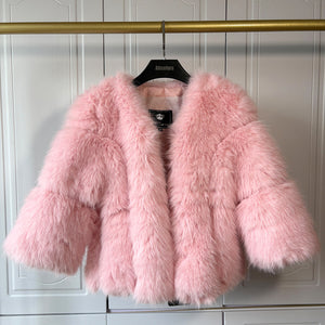 fluffy-faux-fur-jacket-with-bell-sleeves-for-women-in-pink-5 - Alicefurs