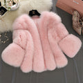 fluffy-faux-fur-jacket-with-bell-sleeves-for-women-in-pink-9 - Alicefurs