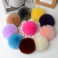 fur pom pom keychain Alicefurs