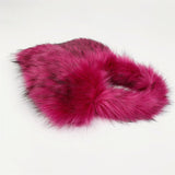 Heart Shaped Fur Bag Small Fluffy Tote Purse for Women