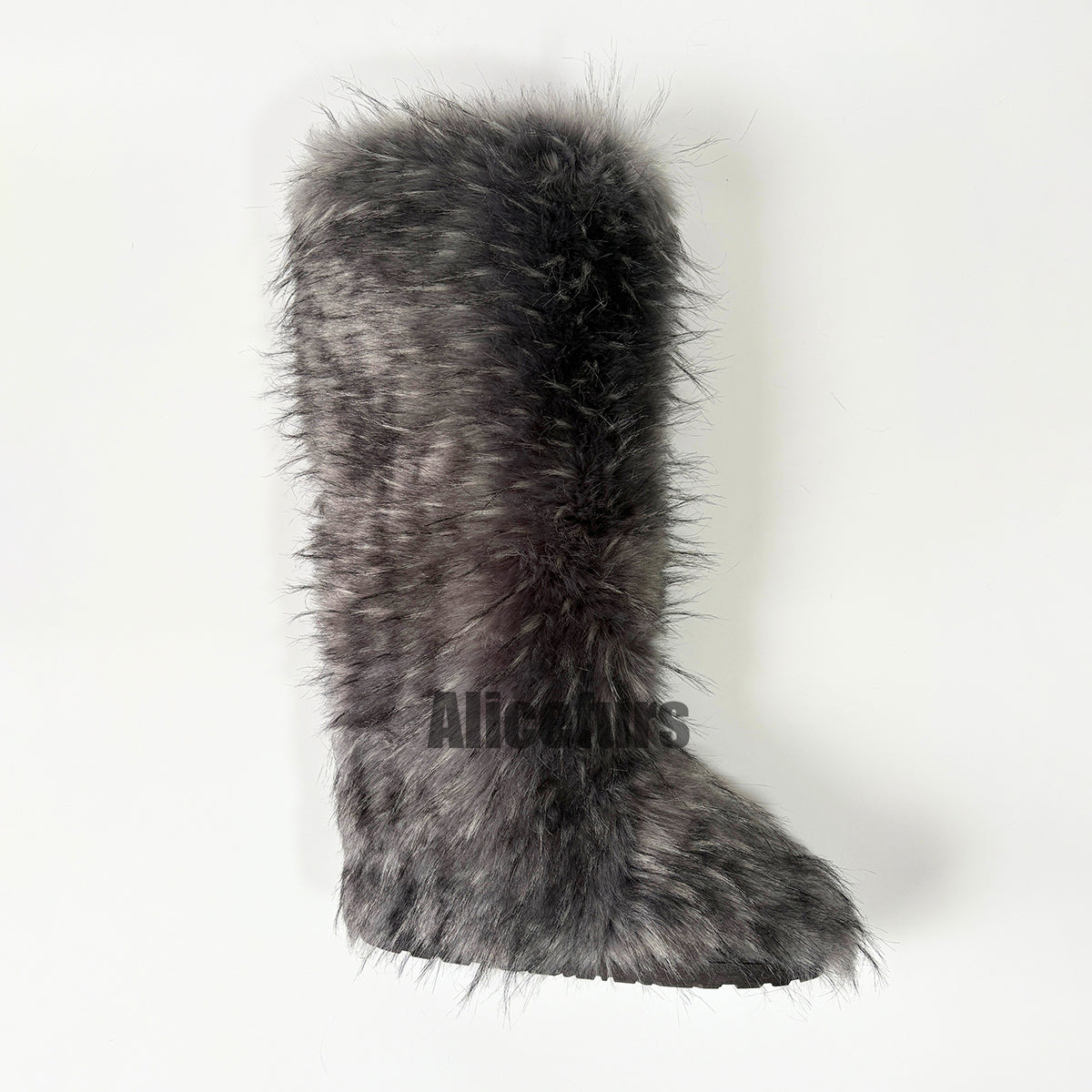 Knee High Furry Boots Winter Tall Fur Boots for Women