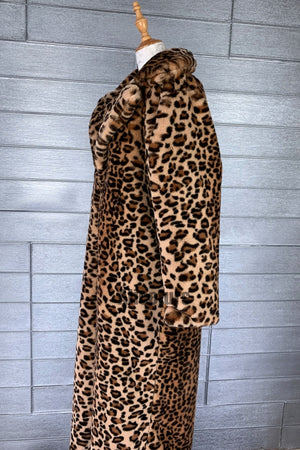 leopard faux fur coat winter full length outerwear for women 10 Alicefurs