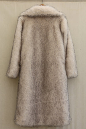 mens faux fur coat long white overcoat 1 Alicefurs