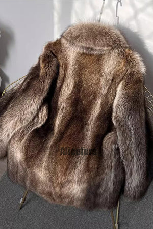 mens faux mink jacket winter short fluffy outerwear 9 Alicefurs