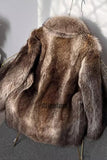 Men's Faux Mink Jacket Winter Short Fluffy Outerwear