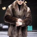 mens faux mink jacket winter short fluffy outerwear Alicefurs