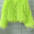 mongolian fur jacket curly short furry outerwear for women in lime green 6 Alicefurs