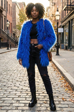 mongolian lamb fur coat luxury shaggy outerwear for women 5 Alicefurs