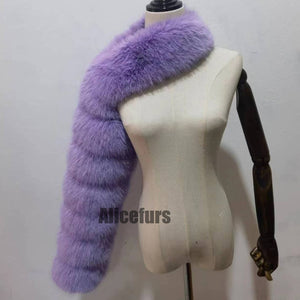 one arm fur sleeve for women in lavender Alicefurs