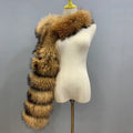 one sided fur sleeve for women in brown Alicefurs