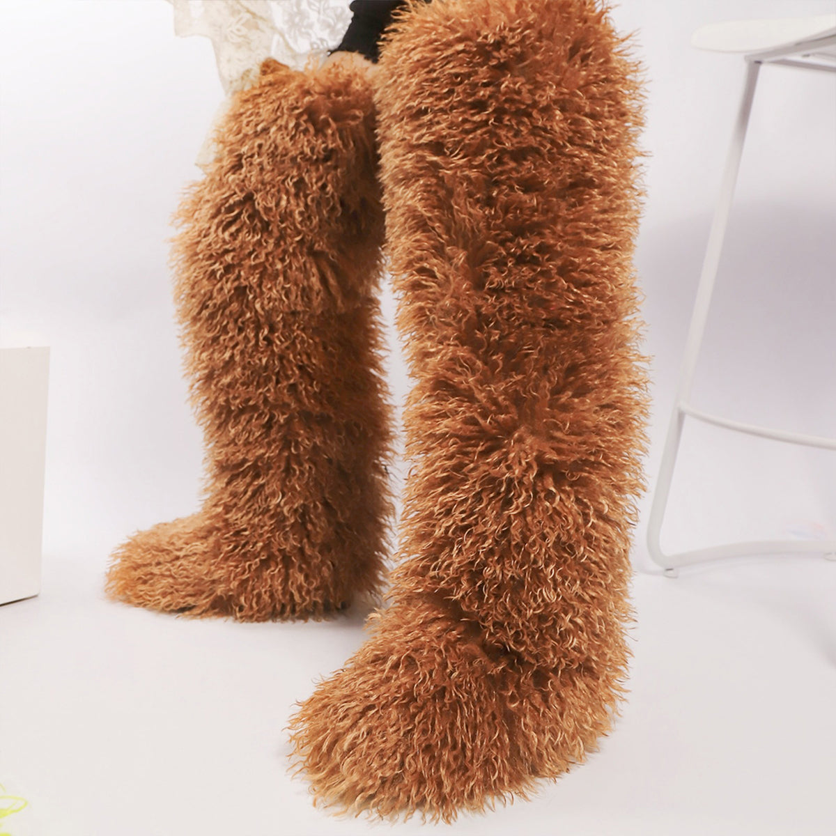 Over the Knee Fur Boots for Women
