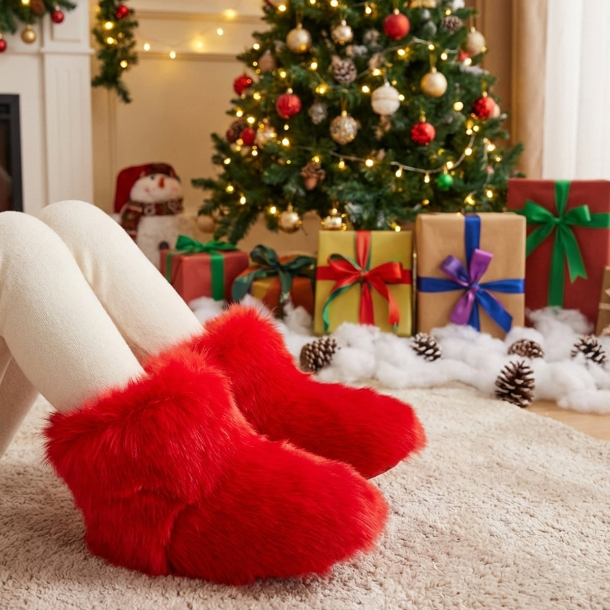 red-fur-boots-for-toddlers-and-kids-holiday-fluffy-booties-9