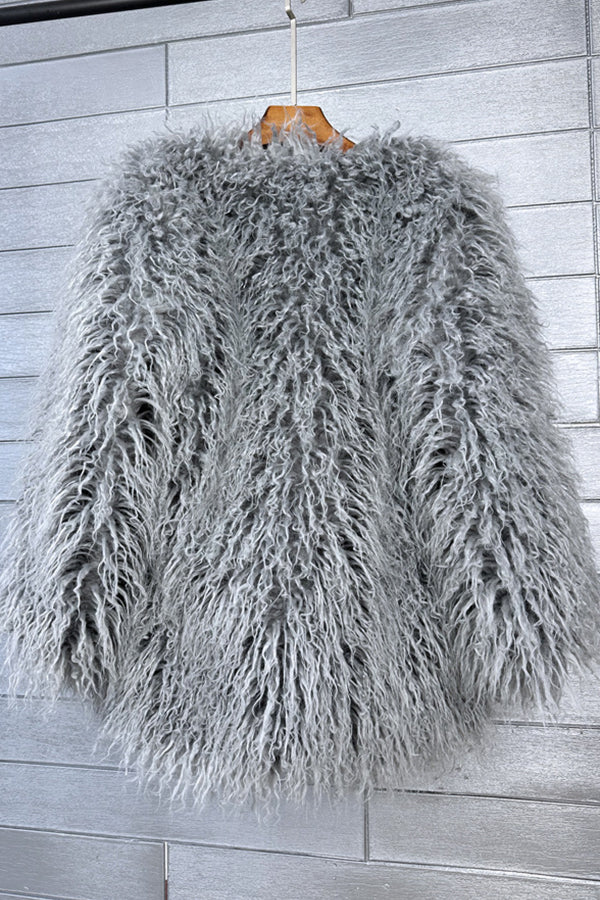 Shaggy Faux Fur Jacket Ladies' Winter Fluffy Coat