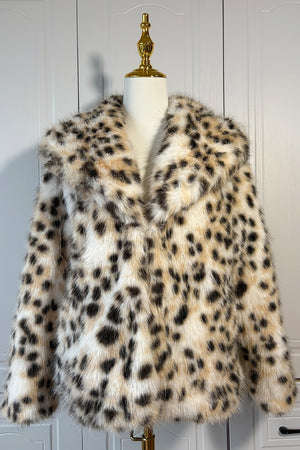 snow leopard fur coat animal print fluffy jacket for women 7 Alicefurs