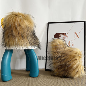 winter faux fur boots for toddlers and little girls in brown 2 Alicefurs